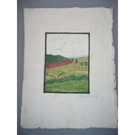 Josef Bartuška (1898 - 1963) - akvarel, grafika, signováno