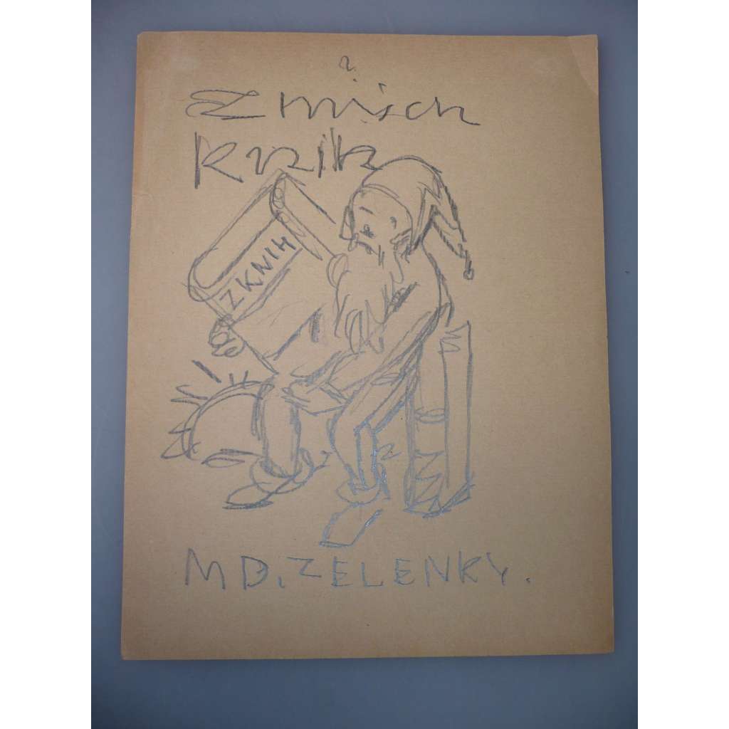 Alois Moravec (1899 - 14987) - EX LIBRIS - kresba tužkou, grafika, signováno