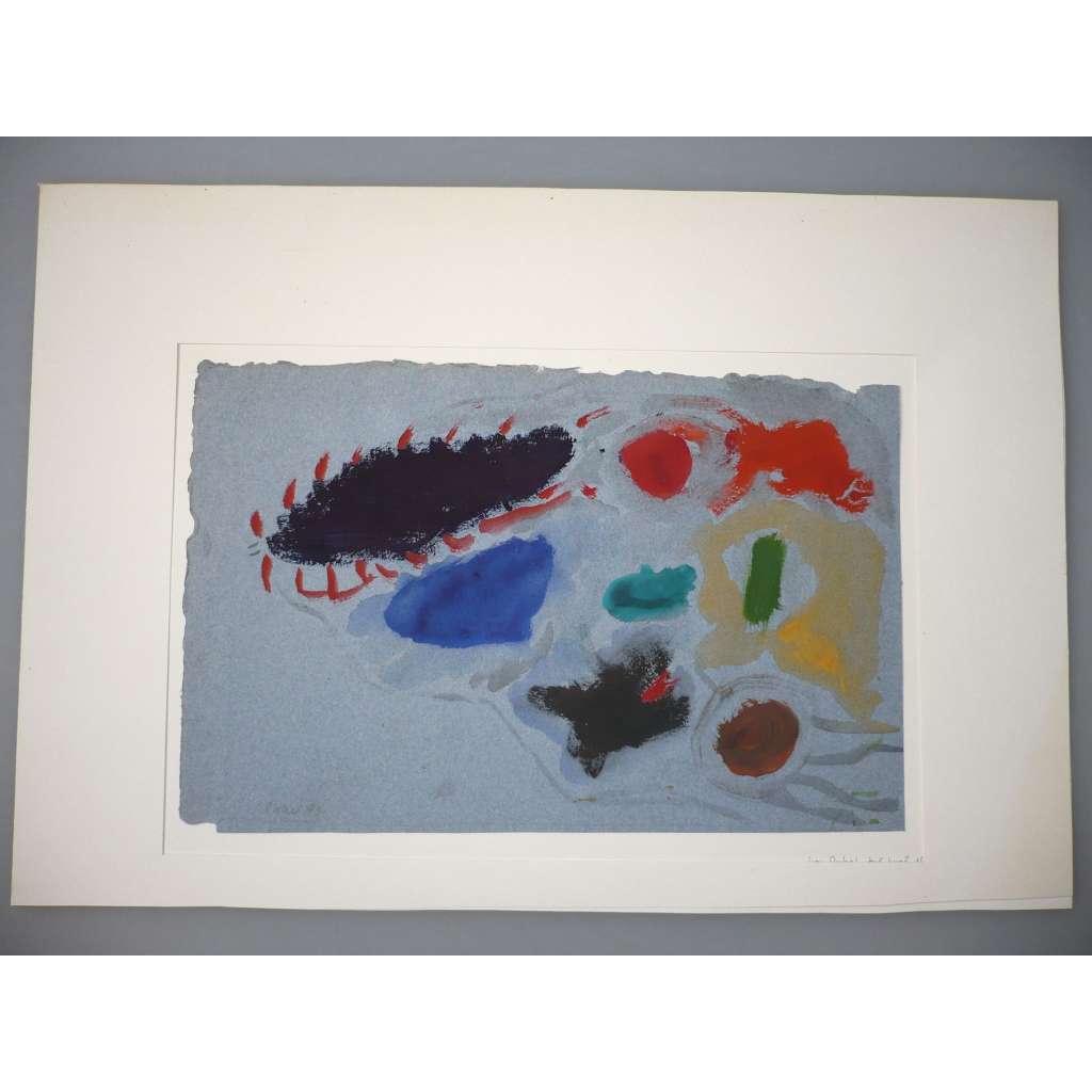 Ivan Ouhel (1945 - 2021) - tuš, kvaš 1991, grafika, signováno