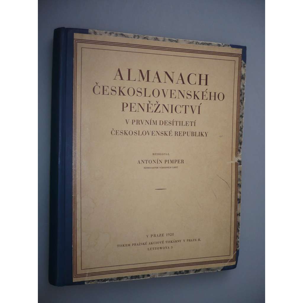 Almanach československého peněžnictví v prvním desetiletí Československé republiky