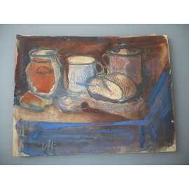 Václav Hejna (1914 - 1985) - Zátiší - akvarel 1932, grafika, signováno