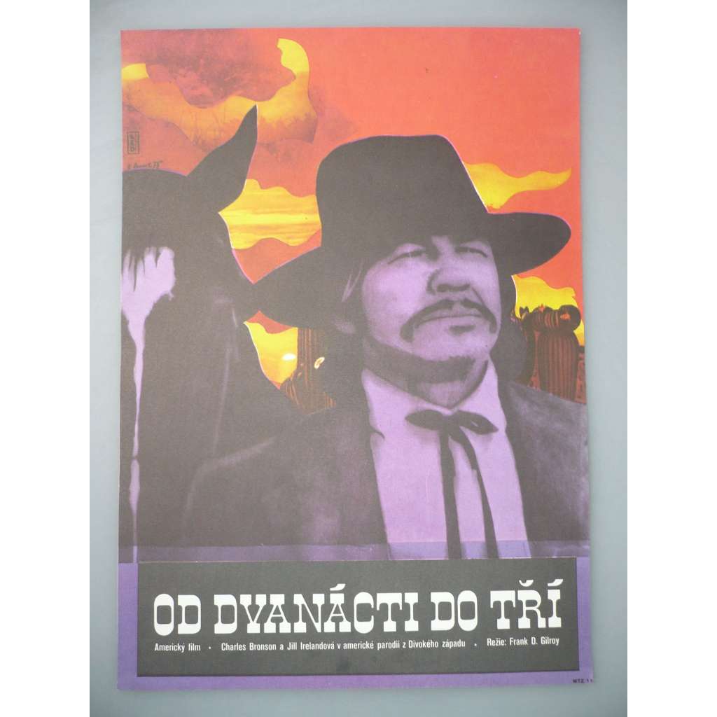 Od dvanácti do tří (filmový plakát, autor Karel Zavadil *1946, film USA, režie Frank D. Gilroy)