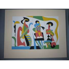 Vladimír Jandejsek (1923) - Hudební abstrakce 1996, grafika, signováno