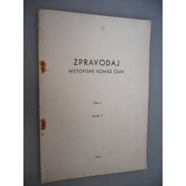 Zpravodaj Místopisné komise ČSAV. Číslo 1. Ročník V. Rok 1964