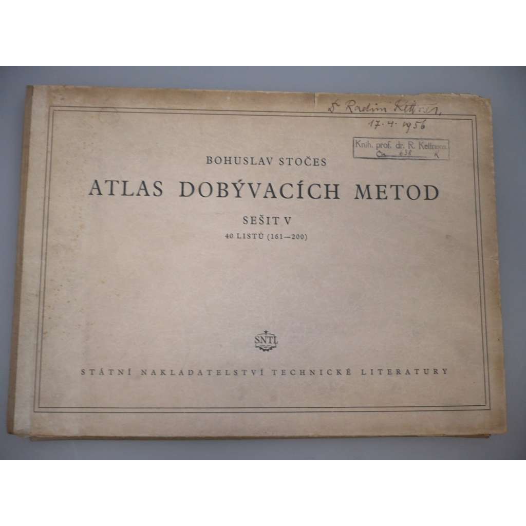 Atlas dobývacích metod. Sešit V. 40 listů (161 - 200) [hornictví]