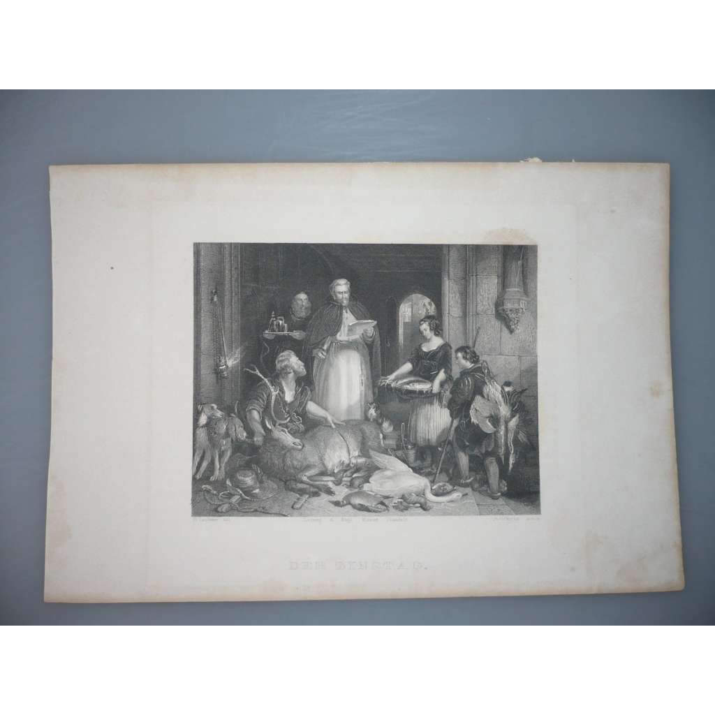 Posvěcení - ocelorytina cca 1850, grafika, nesignováno