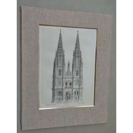 Regensburg (Řeznoo, Německo) - ocelorytina cca 1850, grafika, nesignováno