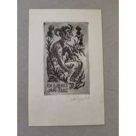 Jan Šulc - EX LIBRIS - lept 1966, grafika, signováno