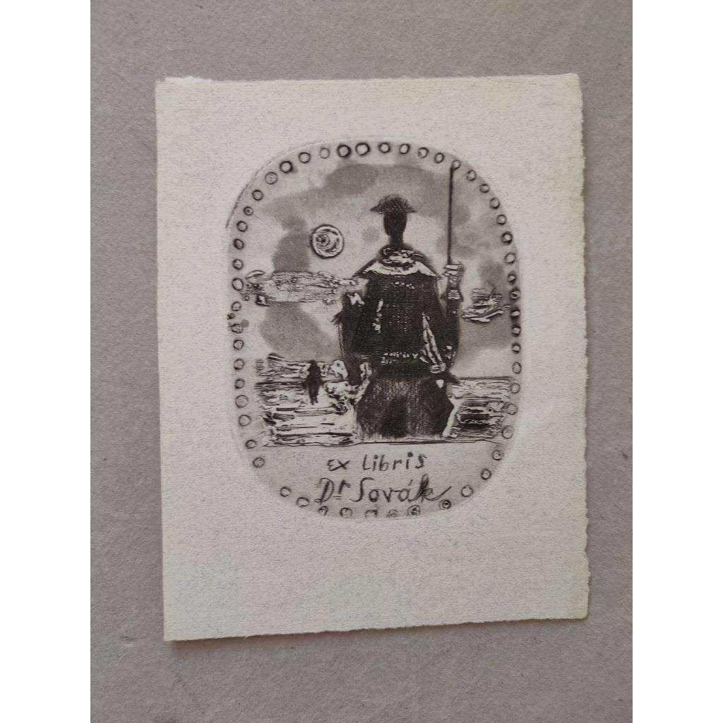 Pravoslav Sovák (1925 - 2022) - EX LIBRIS - lept, grafika, nesignováno