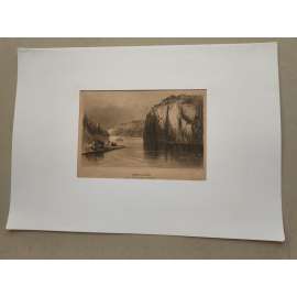 Voraři na Dunaji II., Německo - oceloryt 1850, grafika, nesignováno