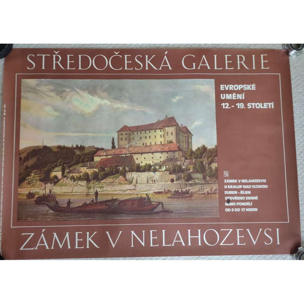 Evropské umění 12. - 19. století - Středočeská galerie, Zámek v Nelahozevsi - výstava, plakát