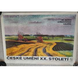 České umění 20. století - Středočeská galerie - výstava umění - plakát