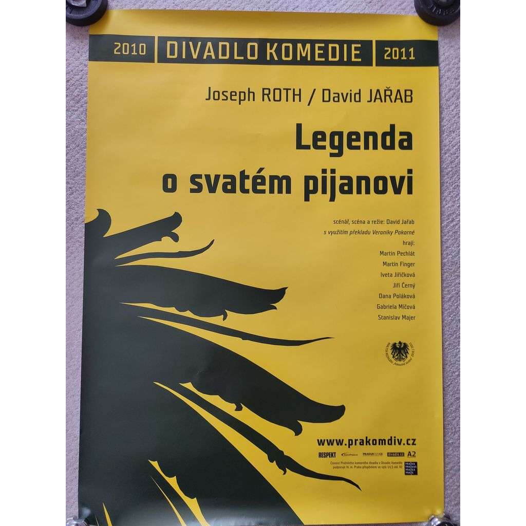Legenda o svatém pijanovi - Joseph Roth, David Jařáv - Divadlo Komedie 2010, 2011 - reklamní plakát