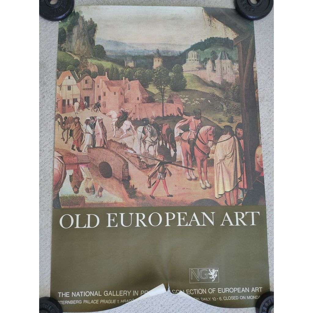 Old European Art - staré evropské umění - Národní galerie v Praze - výstava umění - reklamní plakát