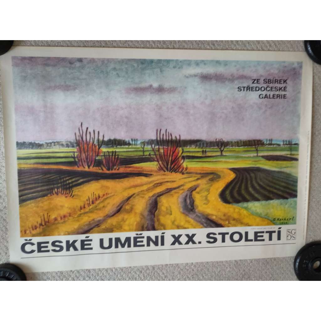 České umění XX. století - Ze sbírek Středočeské galerie - výstava umění - reklamní plakát