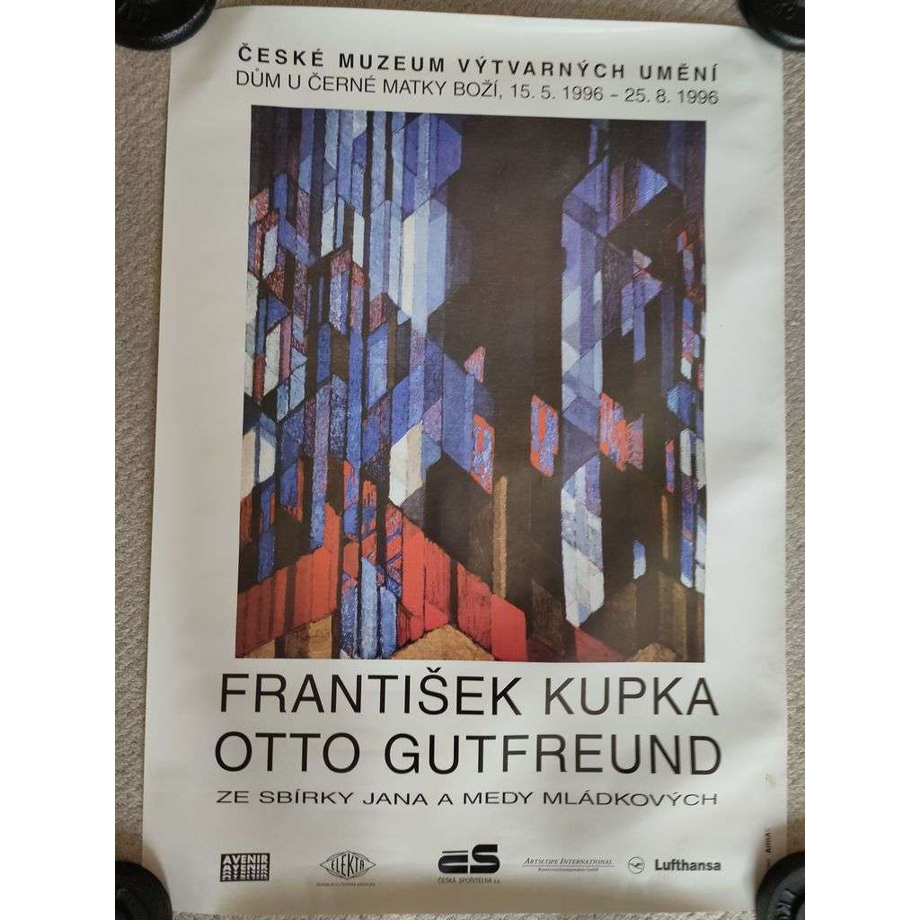 František Kupka, Otto Gitfreund ze sbírky Jana a Medy Mládkových - výstava umění 1996 - reklamní plakát
