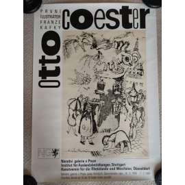 Otto Coester - první ilustrátor Franze Kafky - Národní galerie v Praze - výstava 1990 - 1991, plakát