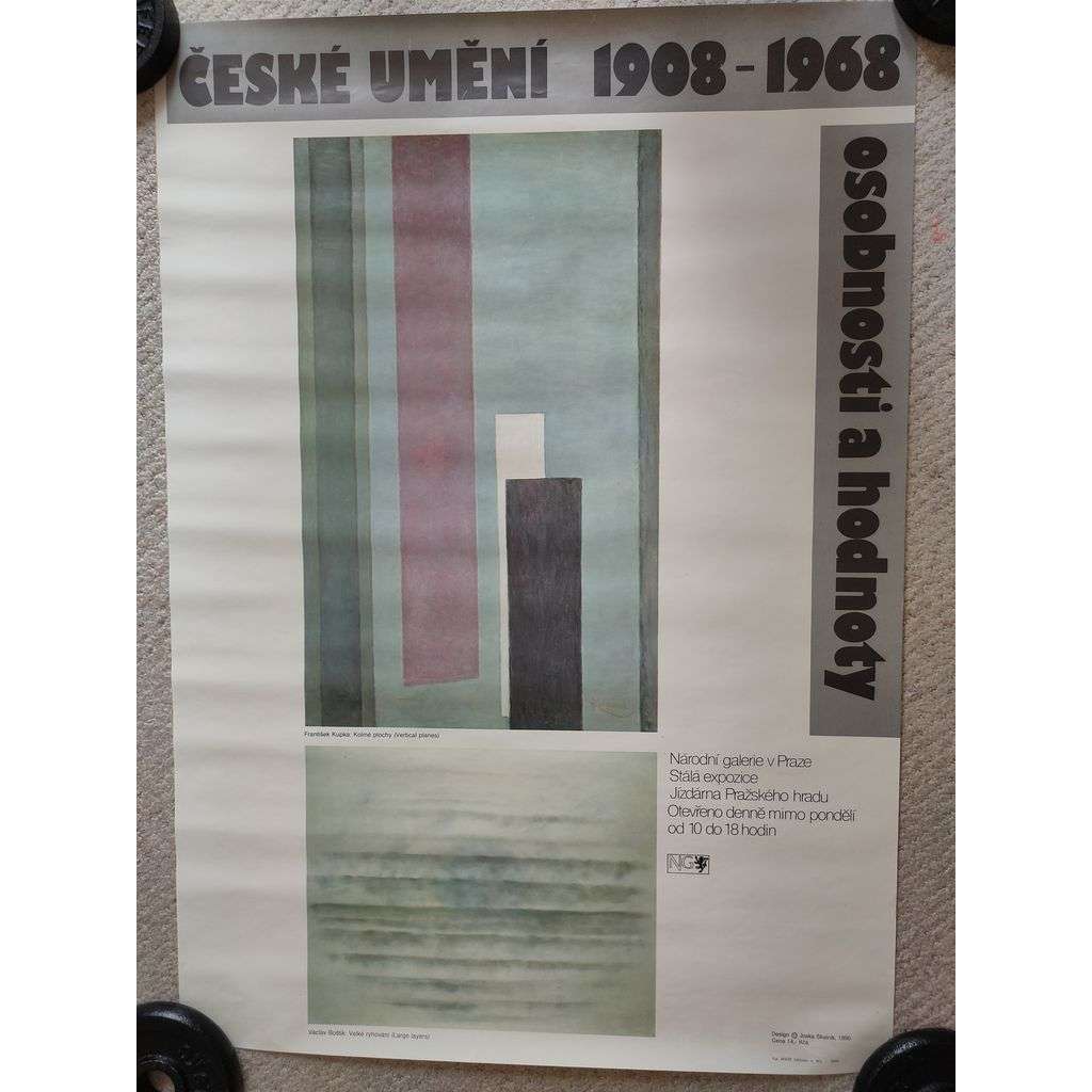 České umění 1908 - 1968 - osobnosti a hodnoty - Národní galerie v Praze - výstava umění - reklamní plakát
