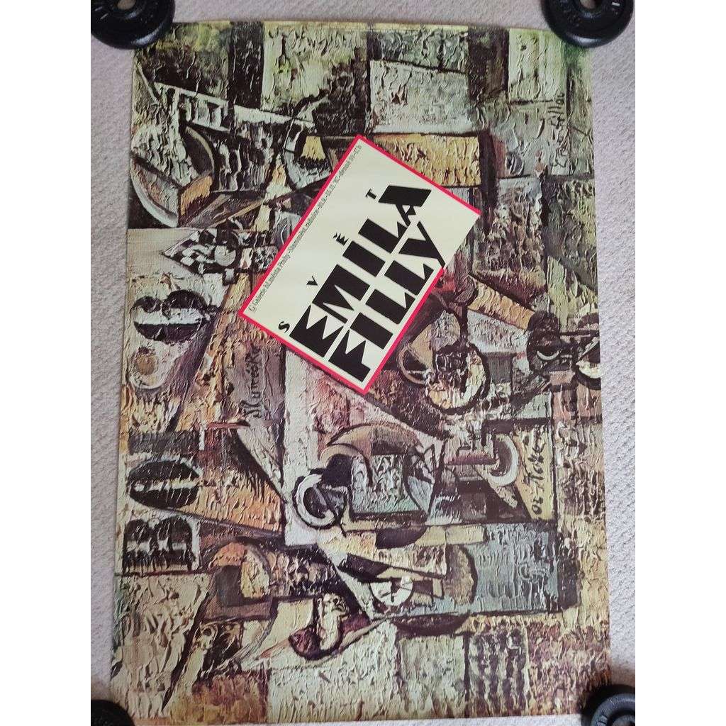 Emil Filla - svět Emila Filly - Galerie hlavního města Prahy - výstava umění 1987 - reklamní plakát