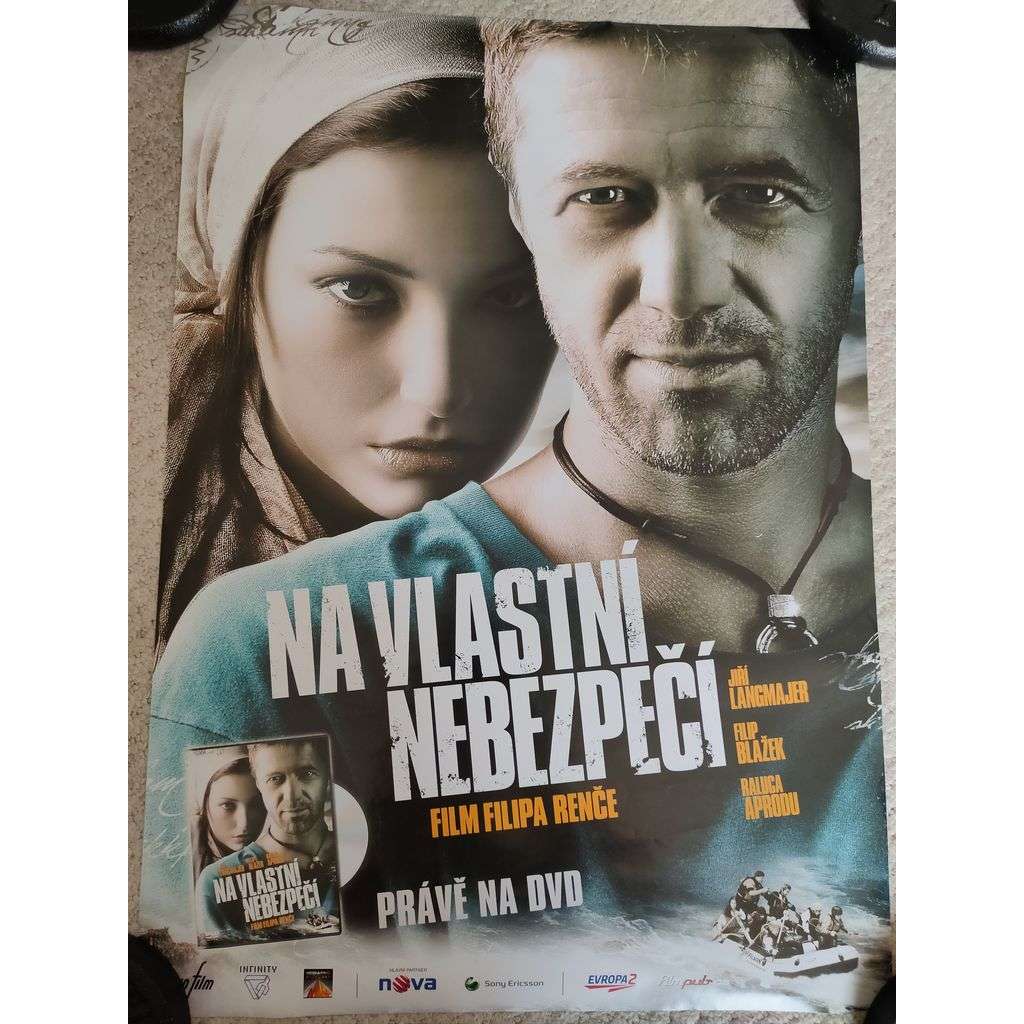 Na vlastní nebezpečí - film 2007, režie Filip Renč - hrají: Jiří Langmajer, Filip Blažek - reklamní plakát, upoutávka