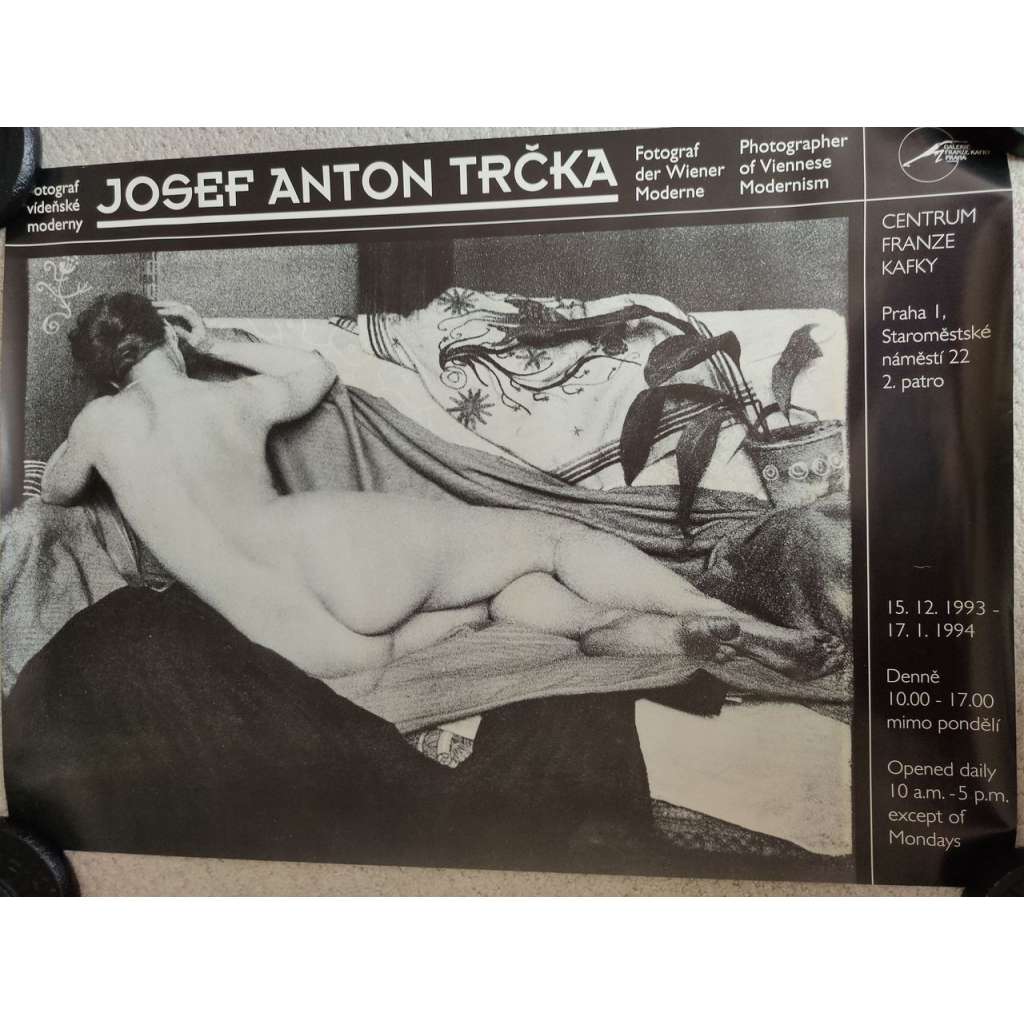 Josef Anton Trčka - fotograf vídeňské moderny - výstava umění 1993 - 1994 - reklamní plakát