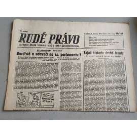 Rudé právo (8.6.1946) - staré noviny