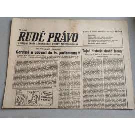 Rudé právo (8.6.1946) - staré noviny