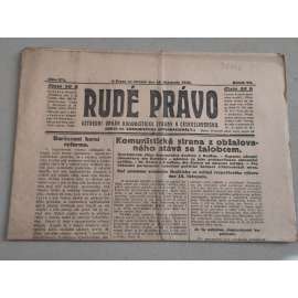 Rudé právo (18.11.1926) - ročník VII. - staré noviny - Ústřední orgán komunistické strany [komunisté, komunismus]