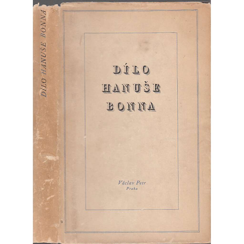 Dílo Hanuše Bonna (Hanuš Bonn - básně a překlady)