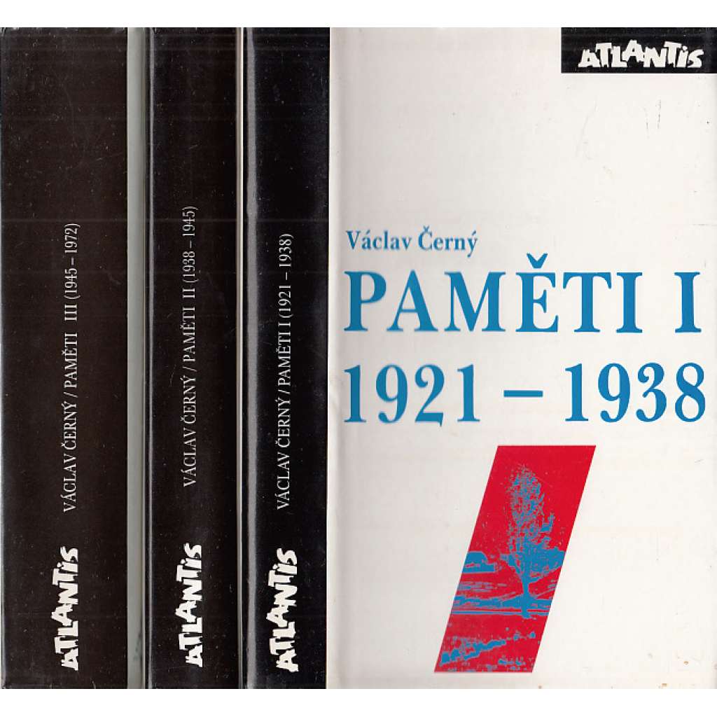 Paměti I.- III. (3 svazky) - Václav Černý - komplet (Křik Koruny české + Náš kulturní odboj za války)