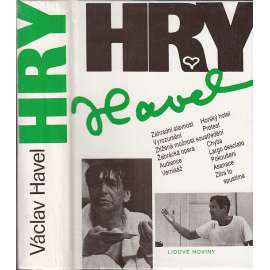 Hry (Václav Havel) Zahradní slavnost, Vyrozumění, Ztížená možnost soustředění, Žebrácká opera, Audience, Vernisáž, Horský hotel, Protest, Chyba, Largo desolato, Pokoušení, Asanace, Zítra to spustíme (soubor divadelních her z let 1963-1988, divadlo)