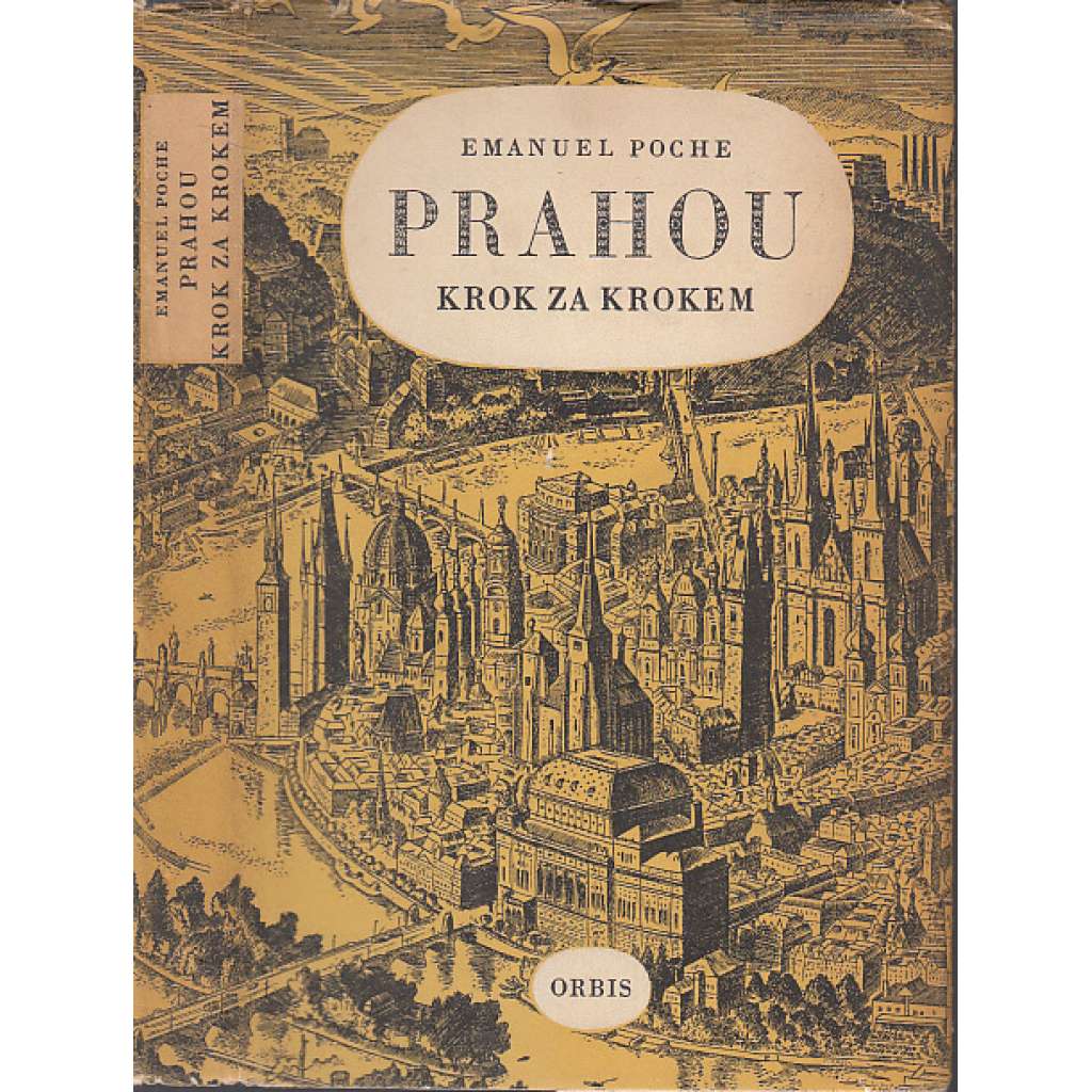 Prahou krok za krokem - Uměleckohistorický průvodce městem [architektura Prahy, památky, stavby, domy, Praha] + mapa