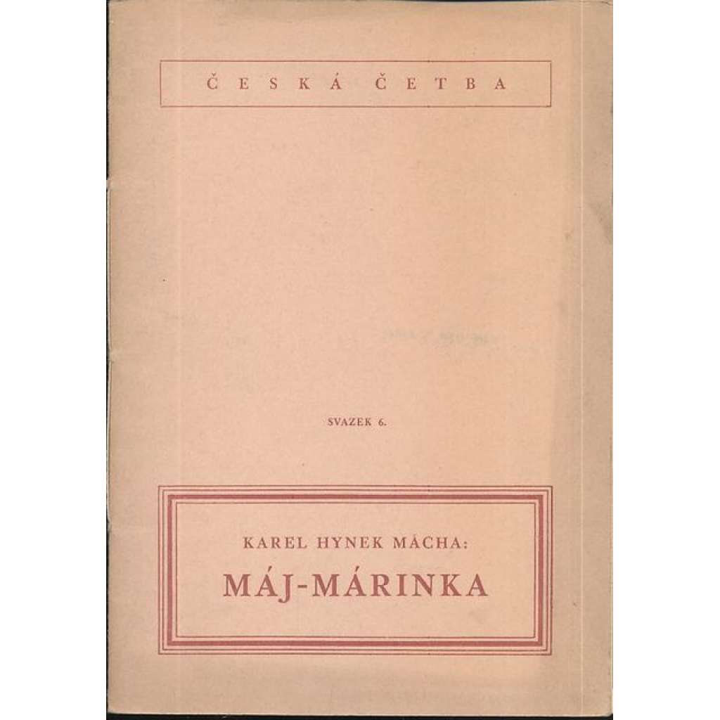 Máj-Marinka (vydání 1944 - protektorát)