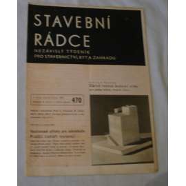 Stavební rádce 1937, roč.X., č.I., č. běžné 470