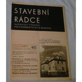 Stavební rádce 1937, roč.X., č.3., č.běžné 472