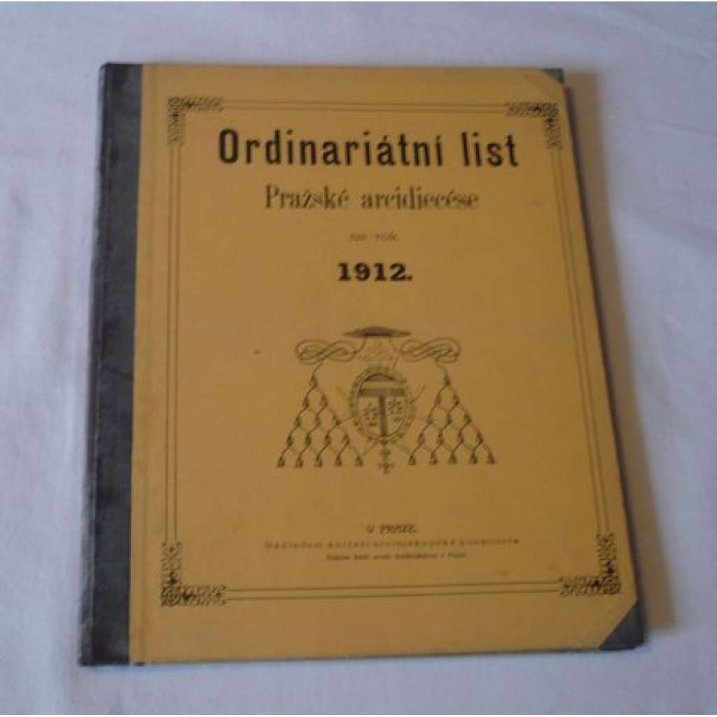Ordinariátní list na rok 1912