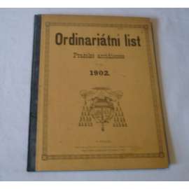 Ordinariátní list na rok 1902