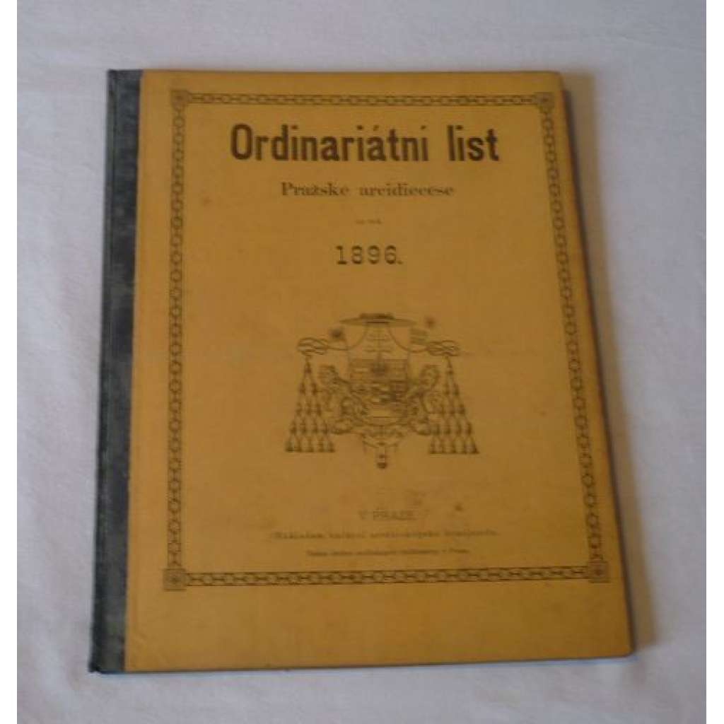 Ordinariátní list na rok 1896