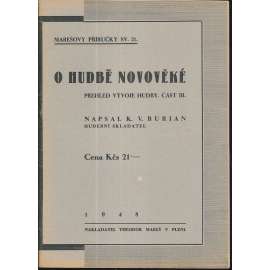 O hudbě novověké
