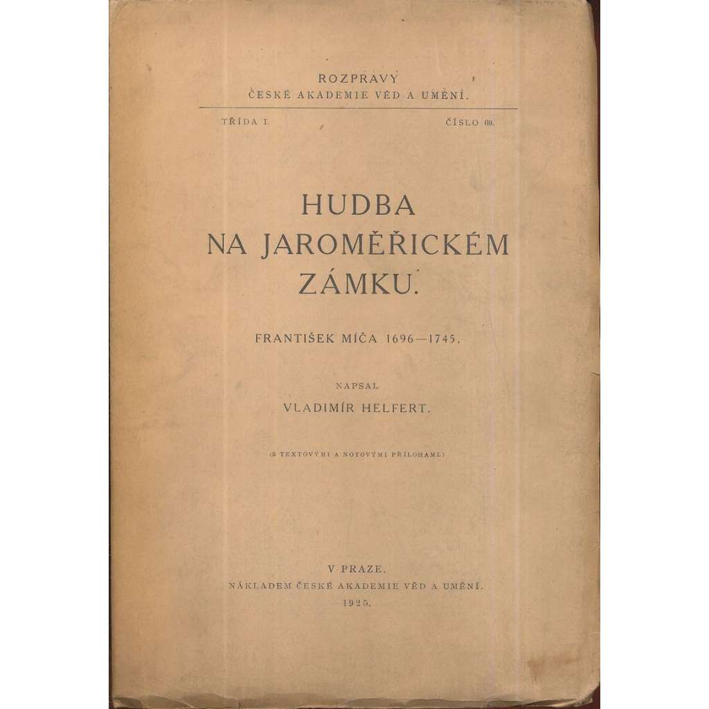 Hudba na jaroměřickém zámku