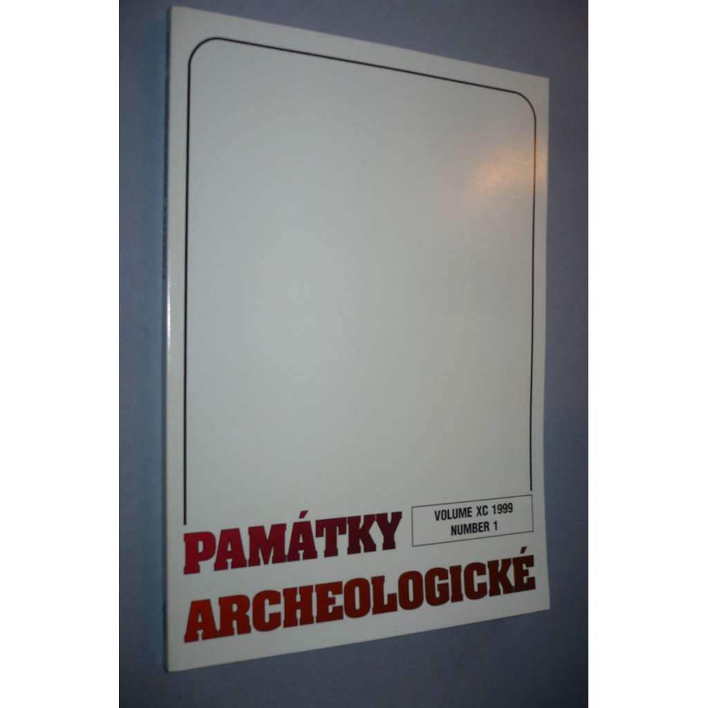 Památky archeologické 1999/1