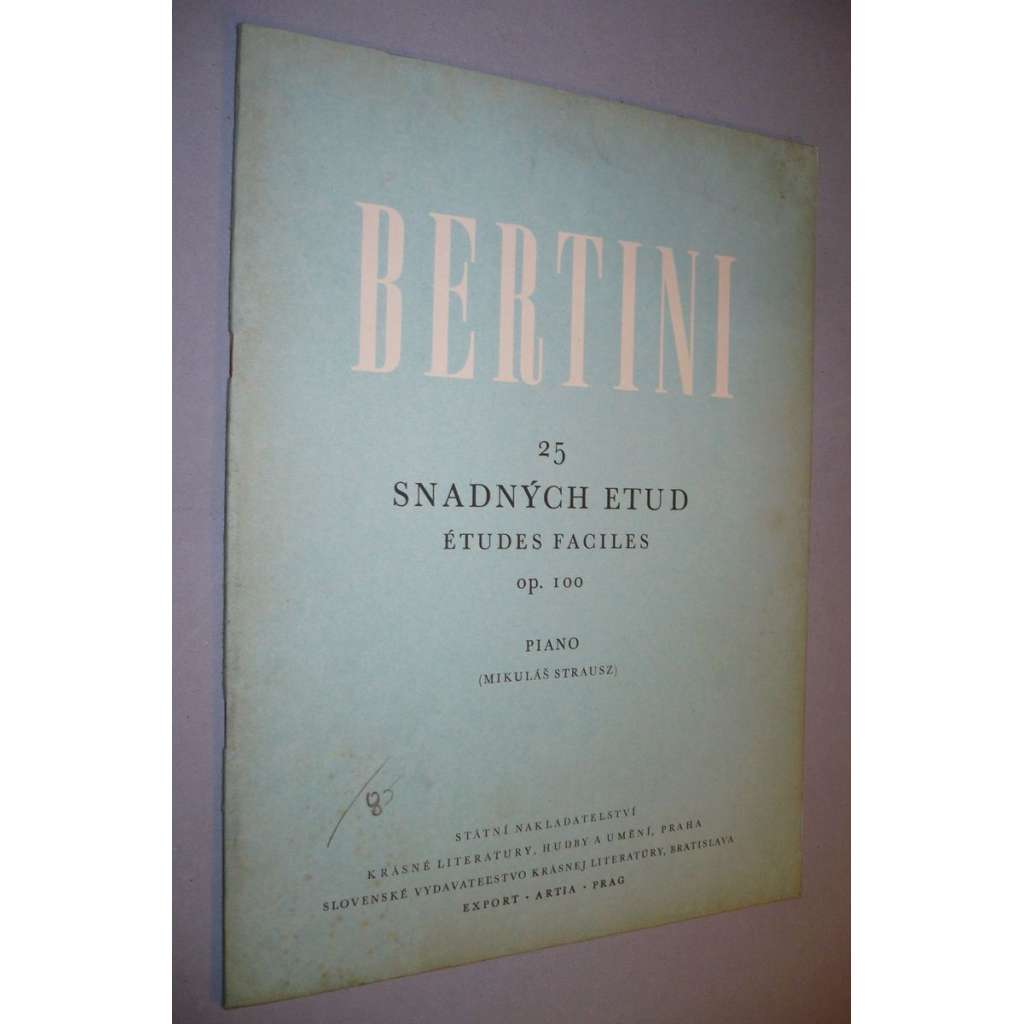 25 snadných etud. Op. 100