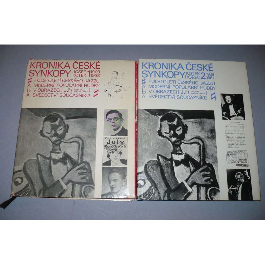 Kronika české synkopy, 2 svazky  Půlstoletí českého jazzu a moderní populární hudby v obrazech a svědectví současníků (jazz)