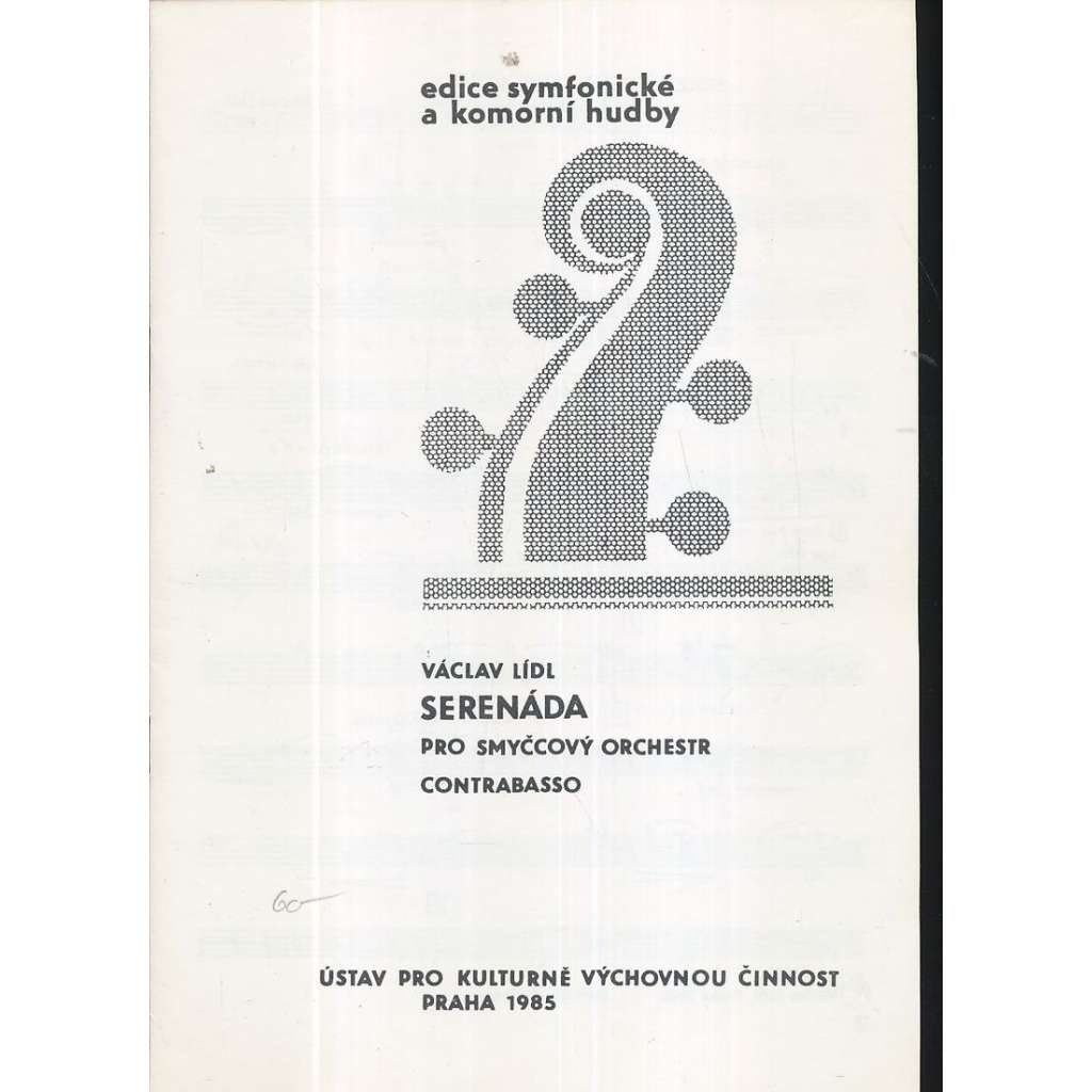 Serenáda pro smyčcový orchestr.Contrabasso