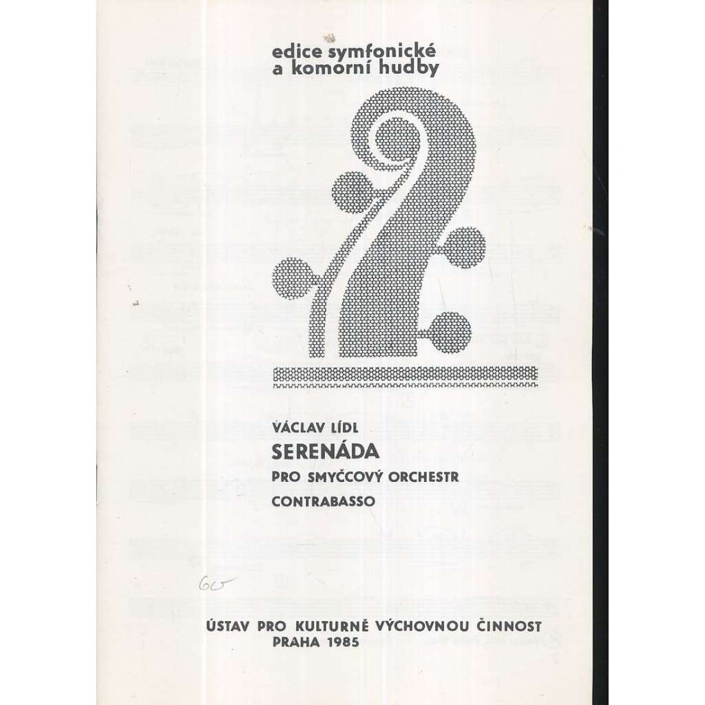 Serenáda pro smyčcový orchestr.Contrabasso