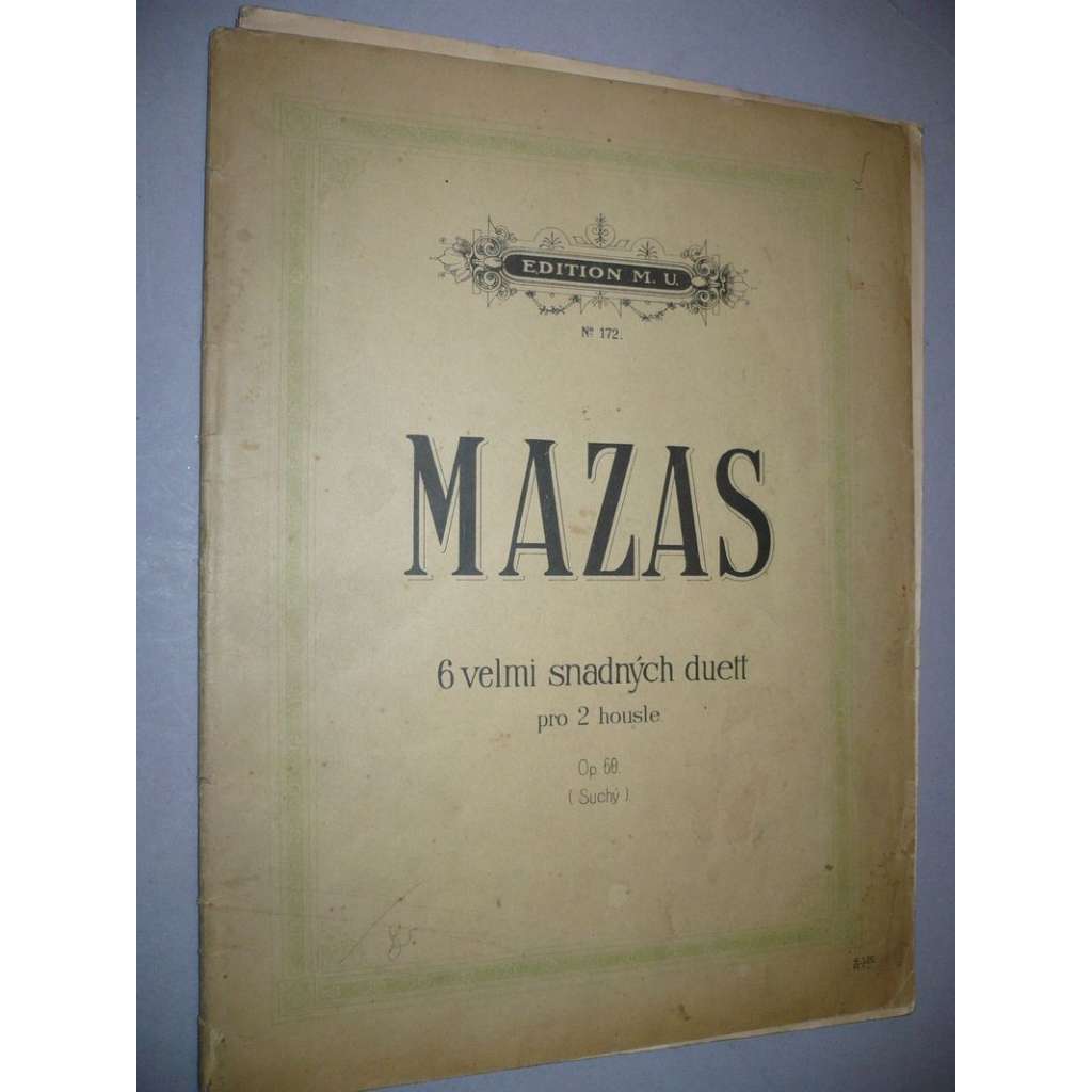 6 velmi snadných duett pro 2 housle (noty)