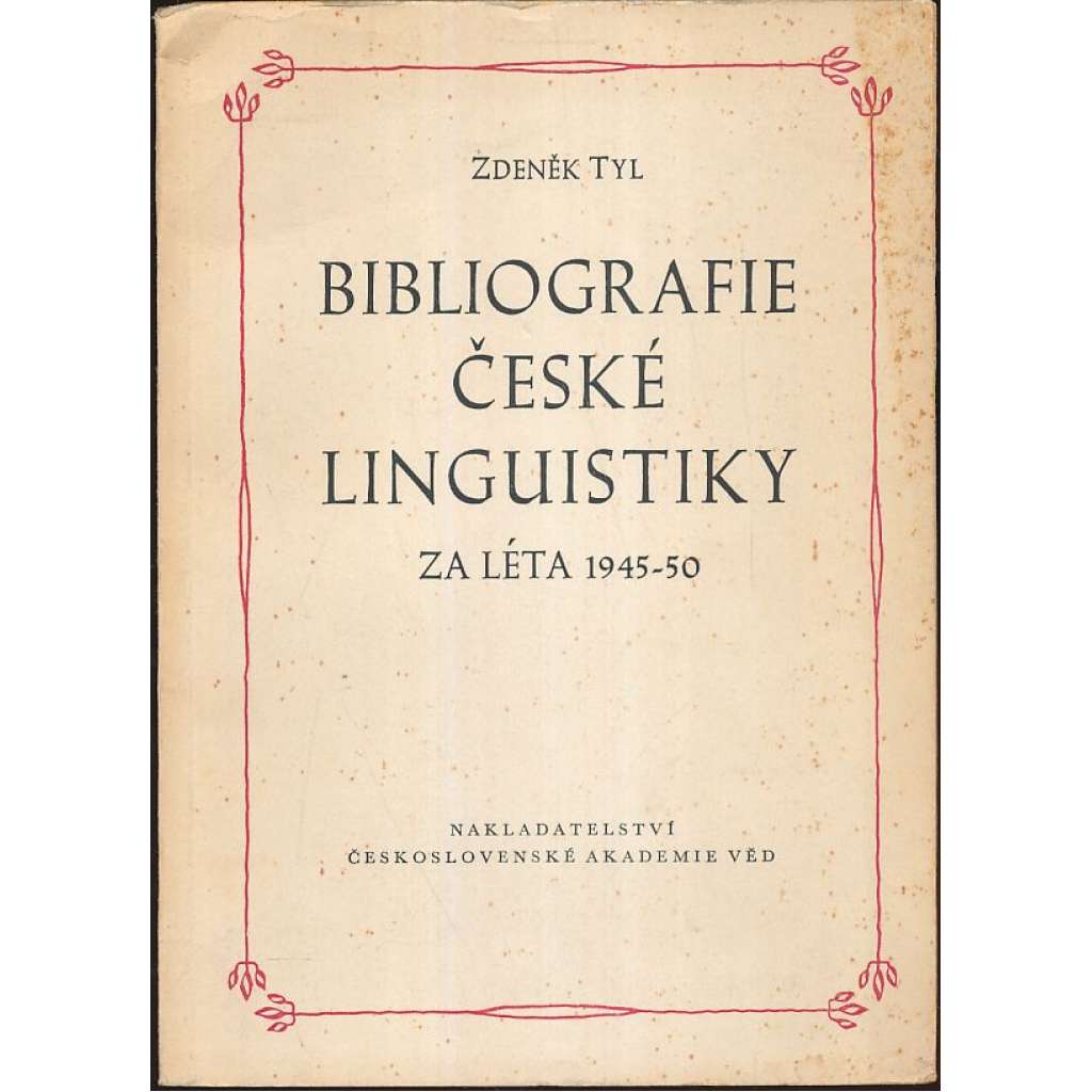 Bibliografie české linguistiky za léta 1945-50