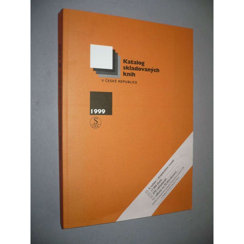 Katalog skladovaných knih v České republice, 1999