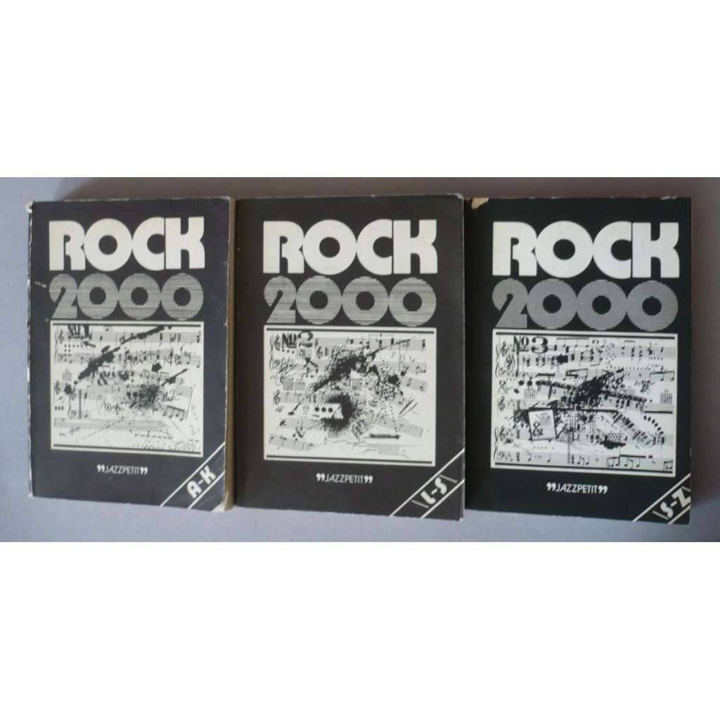 Rock 2000, 3 svazky [ed. Jazzpetit; encyklopedie rockové hudby]