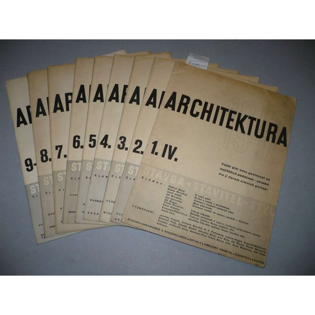 Architektura, komplet r.1942 / IV